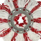 VHBW 2x Leifheit 52115, 52094 Felmosófej - Mikroszálas, Fehér, Piros