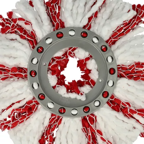 VHBW 2x Leifheit 52115, 52094 Felmosófej - Mikroszálas, Fehér, Piros