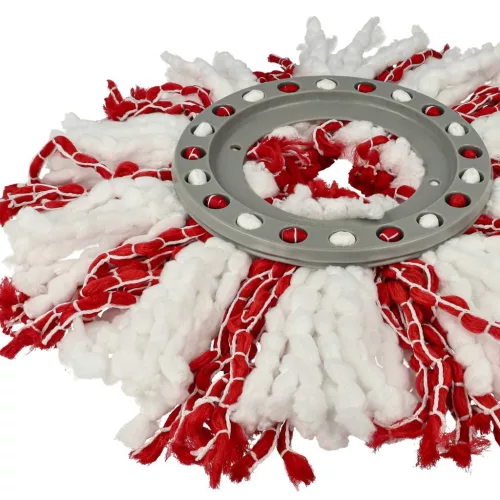 VHBW 2x Leifheit 52115, 52094 Felmosófej - Mikroszálas, Fehér, Piros