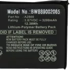 VHBW Mobile Phone Battery for Apple A2866 - 3200 mAh 3.87 V Li-Polymer