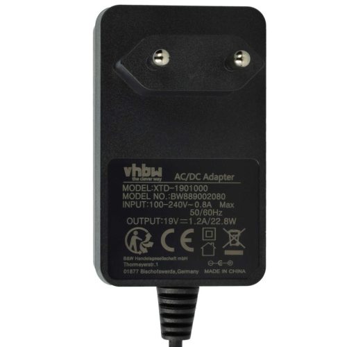 VHBW Power Adapter Festool 10472432 for Festool DAB Radio, VHF Radio, Kitchen Radio - 242 cm