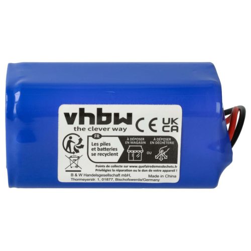 VHBW Battery for bObsweep E14040401505a - 2600 mAh, 14.4 V, Li-Ion