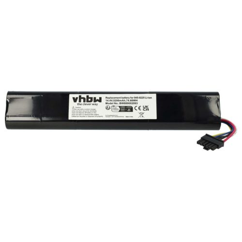 Akkumulátor Neato 810841012076, 205-0011, 205-0013, 4INR19/65-2 típusokhoz - 5200 mAh, 14,4 V, Li-Ion