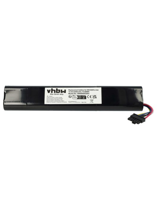 Akkumulátor Neato 810841012076, 205-0011, 205-0013, 4INR19/65-2 típusokhoz - 5200 mAh, 14,4 V, Li-Ion