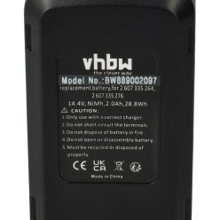   VHBW Electric Hand Tool Battery Bosch PSR14.4VES-2, Spit 14.4V, PSR 14.4-2 Tools - 14.4V, NiMH, 2000mAh