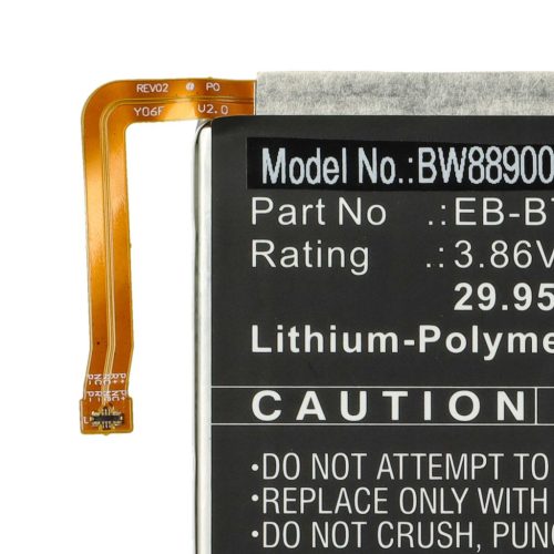 VHBW Tablet Battery Samsung GH43-05028A, EB-BT875ABY - 7760 mAh 3.86 V Li-polymer