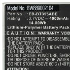 VHBW Tablet Akku für Samsung EB-BT355ABE - 4000 mAh 3,7 V Li-Polymer