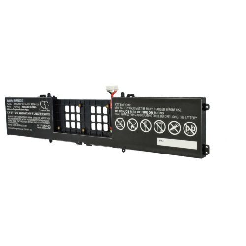 VHBW Notebook akkumulátor  Razer RC30-0287, RZ09-0287 - 4500 mAh 15,4 V Li-polimer, fekete