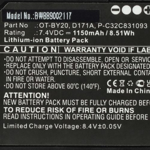 VHBW Akkumulátor  Epson OT-BY20, D171A, 2165069, P-C32C831093 nyomtatókhoz - 1150 mAh 7,4 V Li-Ion
