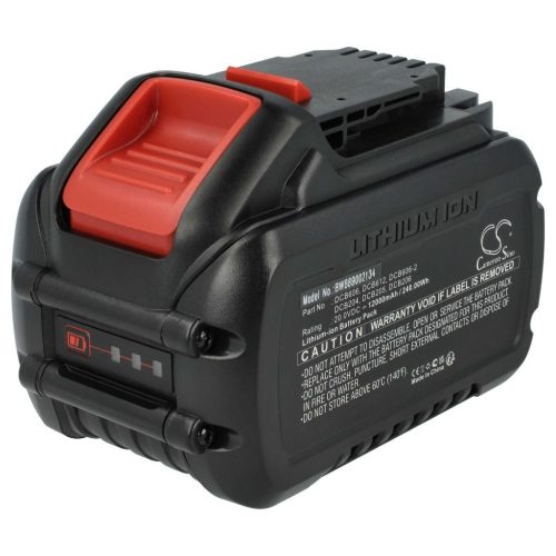 VHBW Elektromos kéziszerszámgép akkumulátor  Dewalt 60 V Max, 20 V/60 V Max Flexvolt, 20 V Max - 12000 mAh, 20 V, Li-Ion