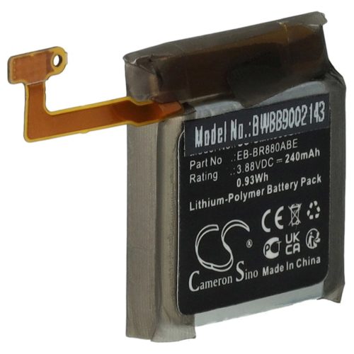 VHBW Samsung EB-BR880ABE, EB-BR880ABY, EB-BR860ABY Battery - 240 mAh 3.88 V Li-polymer