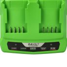 VHBW Dual Charger for Alpina C24 Li, CG 24, AlpinaPower Tool Batteries etc. Li-Ion 24 V