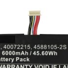 VHBW Notebook Battery Medion 40071698, 40072215, 4588105-2S - 6000 mAh 7.6 V Li-polymer