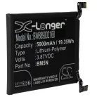 VHBW Mobile Phone Battery for BM5N - 5000 mAh 3.87 V Li-Polymer