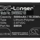 VHBW Mobile Phone Battery for BM5N - 5000 mAh 3.87 V Li-Polymer