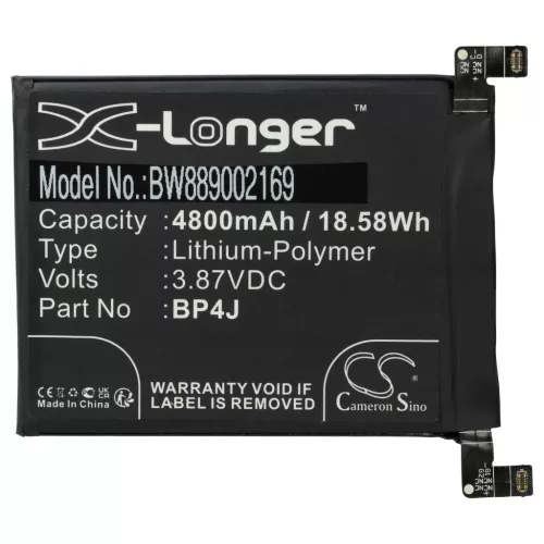 VHBW Mobiltelefonakku BP4J - 4800 mAh 3,87 V Li-Polymer