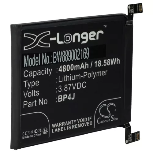 VHBW Mobiltelefonakku BP4J - 4800 mAh 3,87 V Li-Polymer