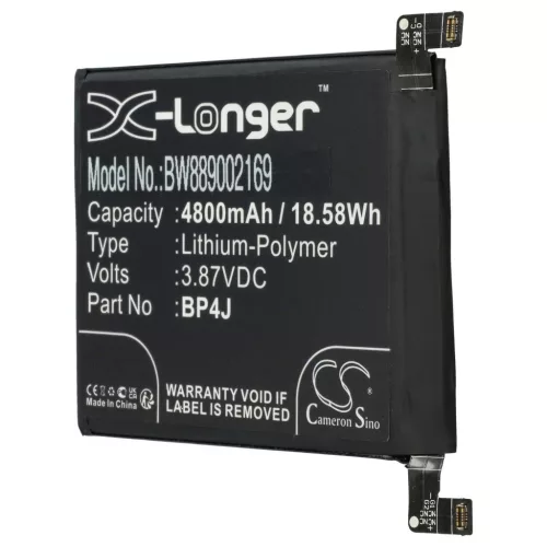 VHBW Mobiltelefonakku BP4J - 4800 mAh 3,87 V Li-Polymer