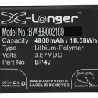 VHBW Mobiltelefonakku BP4J - 4800 mAh 3,87 V Li-Polymer