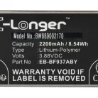 VHBW Mobile Phone Battery Samsung EB-BF936ABY, EB-BF937ABY - 2200 mAh 3.88 V Li-polymer