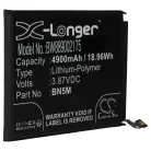 VHBW Mobile Phone Battery for BN5M - 4900 mAh 3.87 V Li-Polymer