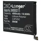 VHBW Mobile Phone Battery for BN5M - 4900 mAh 3.87 V Li-Polymer