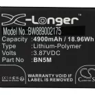 VHBW Mobile Phone Battery for BN5M - 4900 mAh 3.87 V Li-Polymer