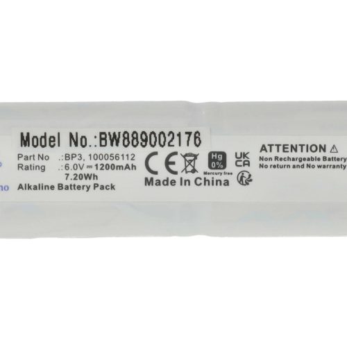 VHBW Alarmanlagen Akku Telenot BP3, 100056112 - 1200 mAh 6 V Alkaline