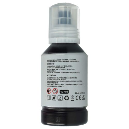 VHBW Epson C13T03R140 Fekete Utántöltő Tinta, 102 Dye, 127 ml