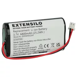   VHBW Battery Sigor Nuindie, Numotion, Villeroy & Boch Seoul 2.0, Zafferano Poldina - 6800 mAh 3.7 V Li-Ion