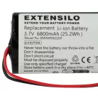 VHBW Battery Sigor Nuindie, Numotion, Villeroy & Boch Seoul 2.0, Zafferano Poldina - 6800 mAh 3.7 V Li-Ion