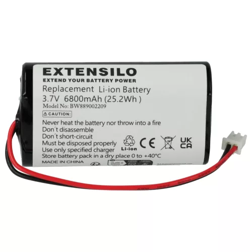 VHBW Battery Sigor Nuindie, Numotion, Villeroy & Boch Seoul 2.0, Zafferano Poldina - 6800 mAh 3.7 V Li-Ion