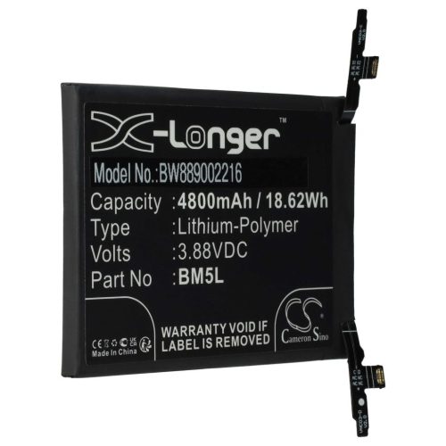 VHBW Mobile Phone Battery for Xiaomi/Redmi BM5L - 4800 mAh 3.88 V Li-polymer - Smartphone Battery