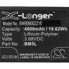 VHBW Mobile Phone Battery for Xiaomi/Redmi BM5L - 4800 mAh 3.88 V Li-polymer - Smartphone Battery