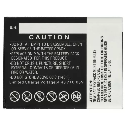 VHBW Mobile Phone Battery Samsung EB-BG525BBE, GH43-05060A - 3000 mAh 3.85 V Li-Ion