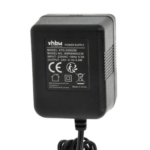 VHBW Hálózati adapter Rega PS2 helyett - 24 V / 0,1 A