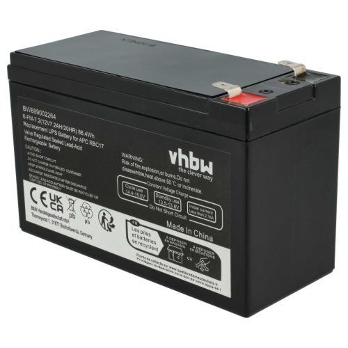 VHBW UPS Akku APC RBC48 - 7200 mAh 12 V AGM