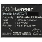 VHBW Mobile Phone Battery for Honor HB416492EFW - 4000 mAh 3.87 V Li-Polymer - Smartphone Battery