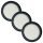 VHBW Staubsauger Vorfilter Hoover S119, 35601675 - 3 Stück