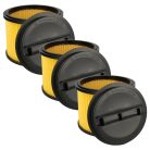 VHBW Vacuum Cleaner Filter Einhell 23.424.25, 23.421.75, 23.421.67 - Black/Yellow