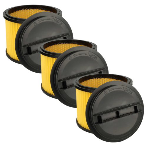 VHBW Vacuum Cleaner Filter Einhell 23.424.25, 23.421.75, 23.421.67 - Black/Yellow