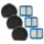 VHBW Vacuum Cleaner Filter Set AEG 90027737200, 900923092 - Vacuum Cleaner Filter Set