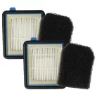 VHBW Vacuum Cleaner Filter Set EF160, 140117409023, 9009232704 - Vacuum Cleaner Filter Set
