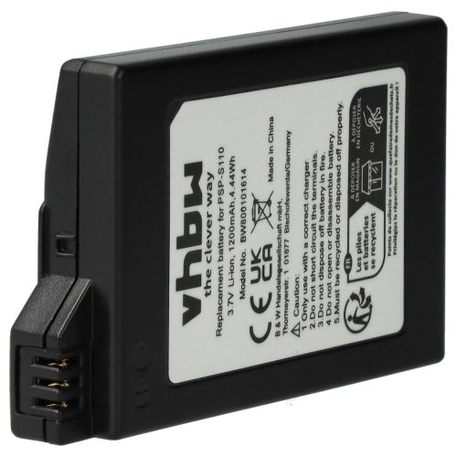 VHBW Spielkonsole Akku PSP-S110 - 1200 mAh 3,7 V Li-Ion