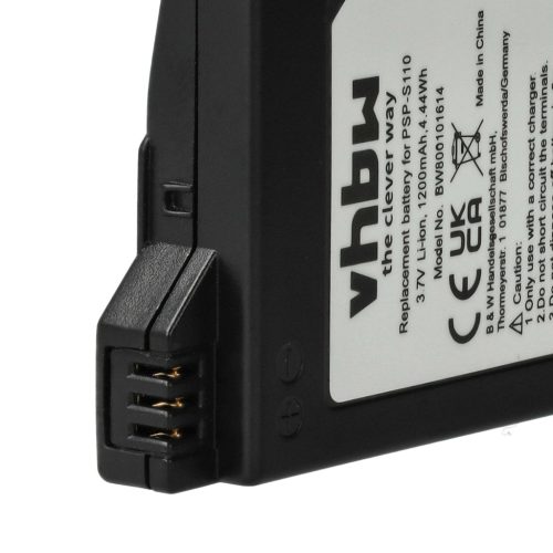 VHBW Spielkonsole Akku PSP-S110 - 1200 mAh 3,7 V Li-Ion