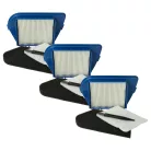VHBW Vacuum Cleaner Filter + Brush Set ZR004601 - 12 pcs