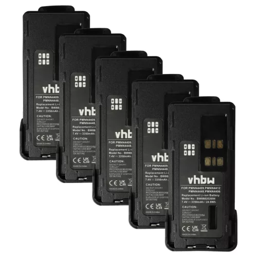 VHBW Radio Akku PMNN4406BR, PMNN4406, PMNN4409 - 3350 mAh 7,4 V Li-Ion