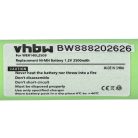 VHBW Haarschneider Akku WER140L2509 - 2500 mAh 1,2 V NiMH