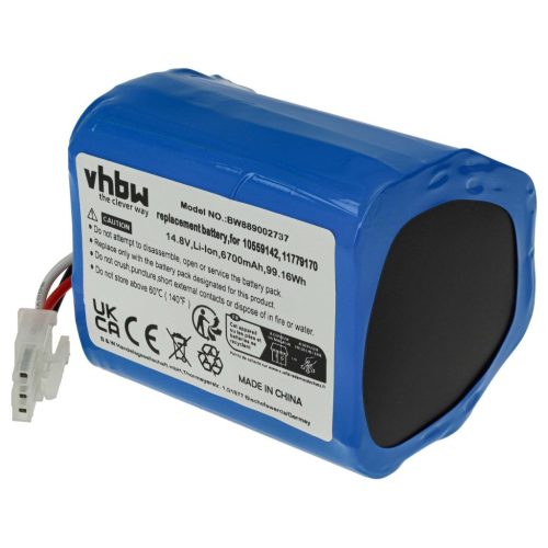 VHBW Battery for Miele 11779170, 10559142 - 6700 mAh, 14.8 V, Li-Ion