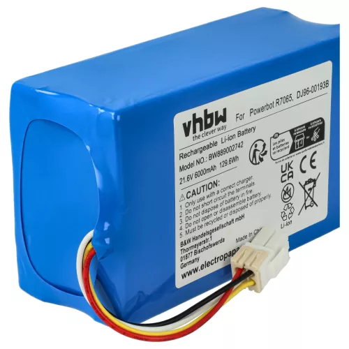VHBW Akku Samsung DJ96-00193B - 6000 mAh 21,6 V Li-Ion